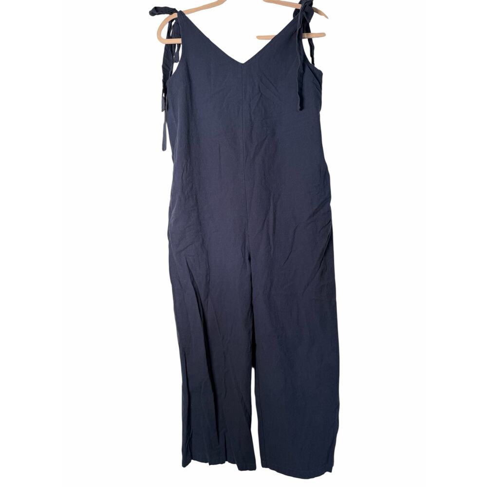 Navy Blue Romper Lus Chic 100% Cotton Gardening Painting Jumpsuit Large